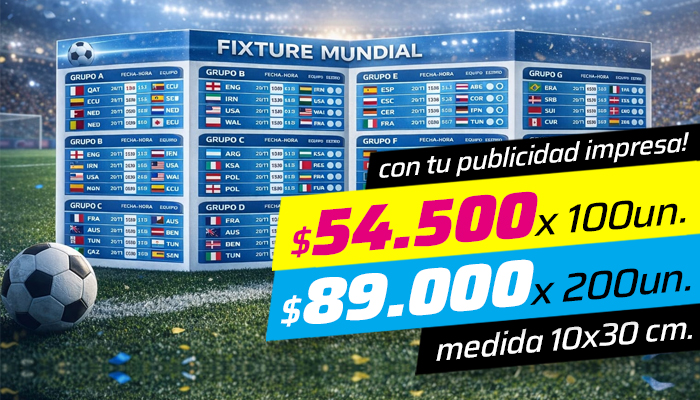 Producción Gráfica - Fixtures Mundial 2026